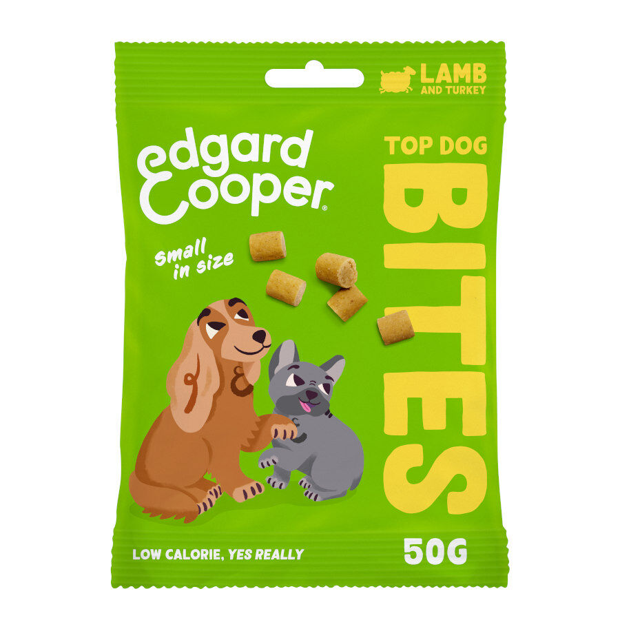 50 g Edgard & Cooper Bocaditos Mini de Cordero y Pavo para perros, , large Imagen numero 1